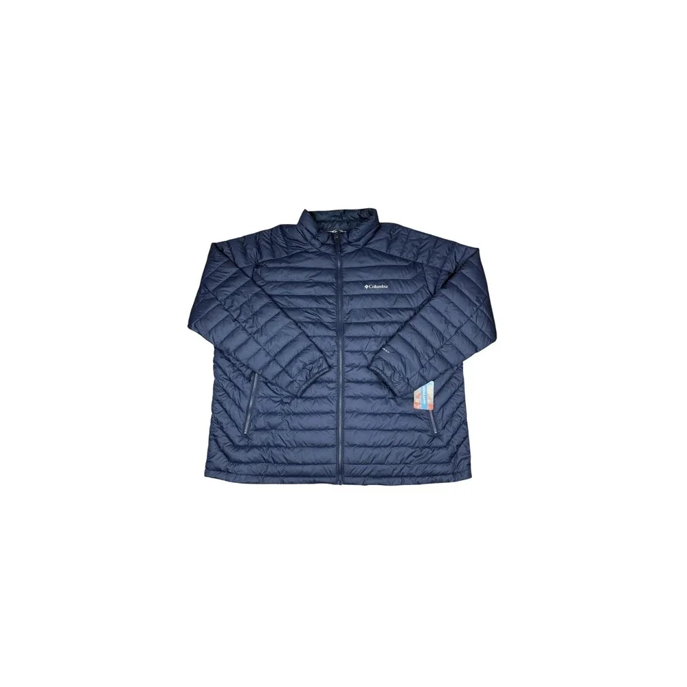 Columbia White Out 1.0 FS Jacket Mens 3X Navy Blue Omni-Heat Puffer XT3760-464